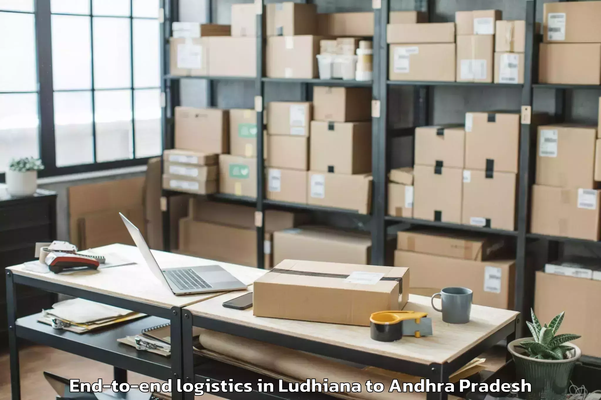 Leading Ludhiana to Nandigam End To End Logistics Provider